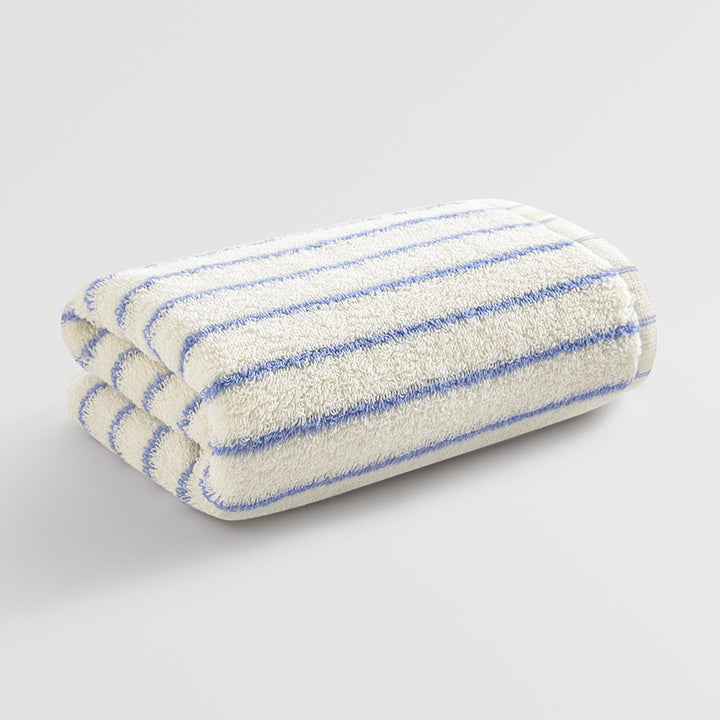 Dame bomull badehåndkle med stripemønster Luvikno