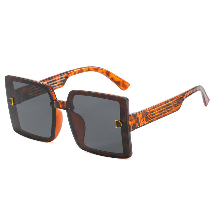 Dame firkantet solbrille med ergonomisk ramme og UV-beskyttelse Luvikno