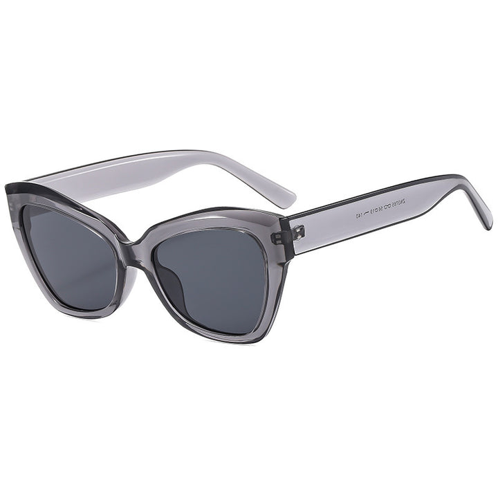 Dame Cat-Eye solbrille med eksklusiv skjoldpaddedesign Luvikno