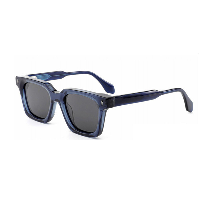 Dame klassisk kvadratisk solbrille med robust ramme og UV-beskyttelse Luvikno