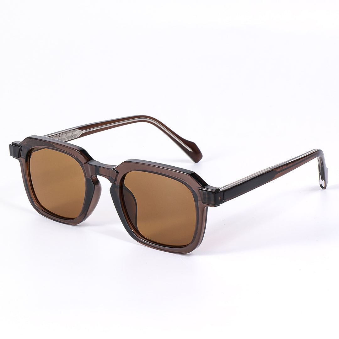 Dame moteriktig solbrille i elegant, kantet design Luvikno
