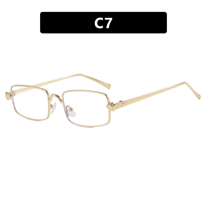Dame elegant kvadratisk solbrille med luksus metallramme og UV-beskyttelse Luvikno