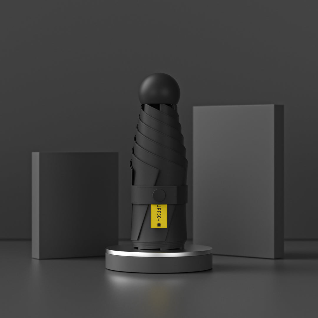 Damer UV-beskyttende sammenleggbar paraply med unikt design Luvikno
