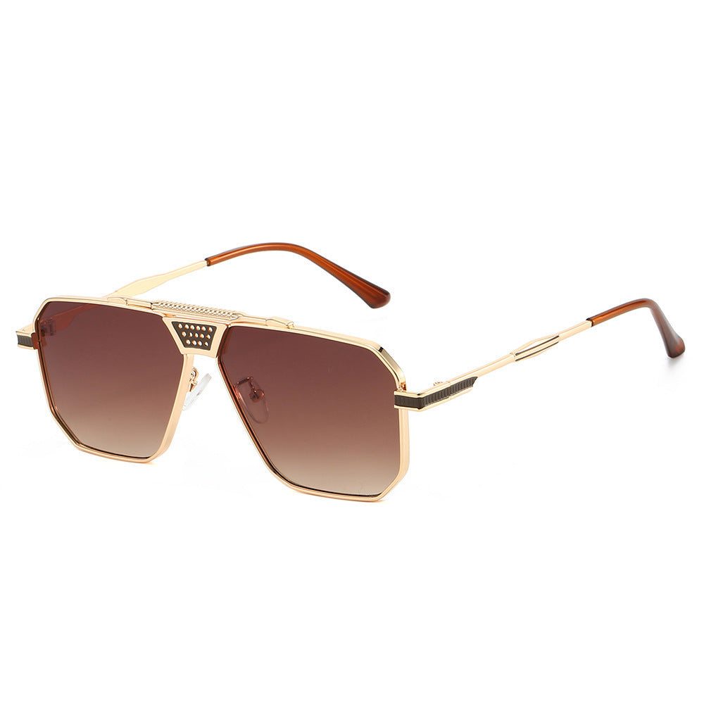 Dame solbrille i luksuriøs, geometrisk design Luvikno