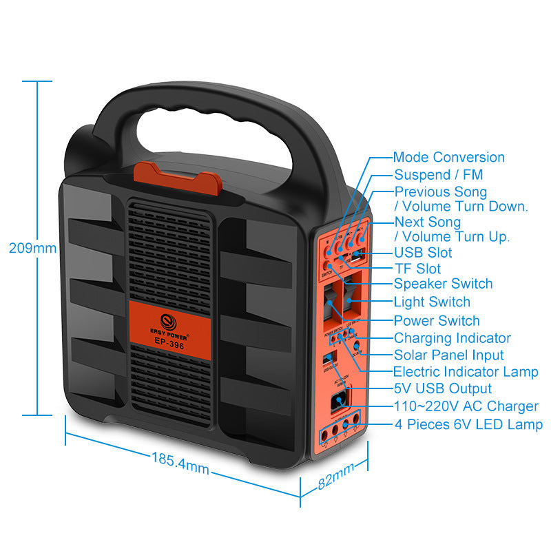 Transportabel solenergigenerator Luvikno