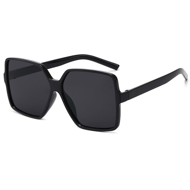 Dame oversized kvadratisk solbrille med elegant ramme Luvikno