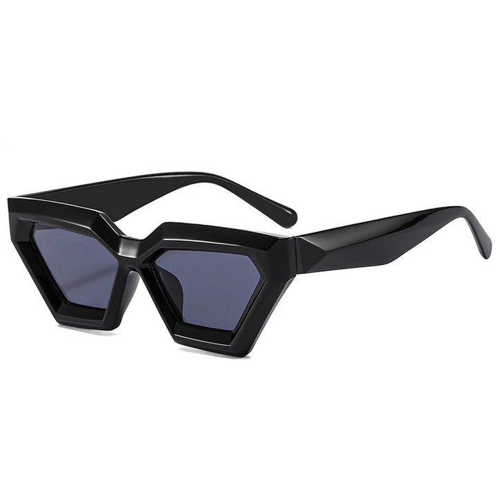Dame Geometrisk Solbrille med moderne design Luvikno