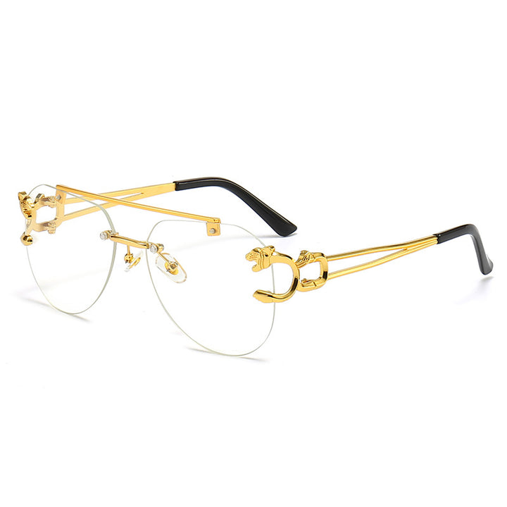 Dame Designer-solbrille med unikt dyreaksent Luvikno