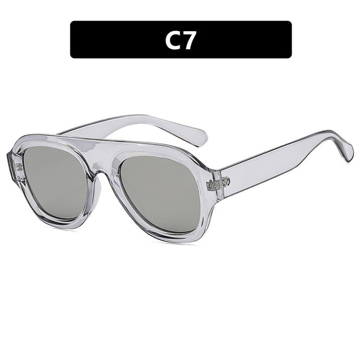 Damer oversized solbrille med moderne design og UV-beskyttelse Luvikno