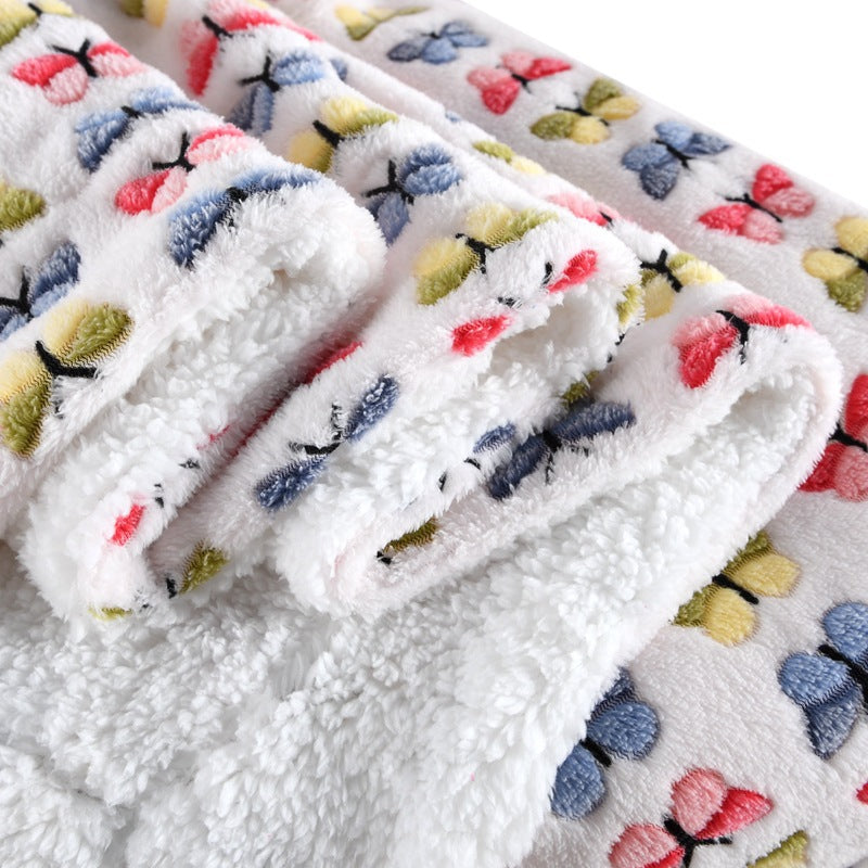 Damer Fleece-kosedekken med vendbart design Luvikno