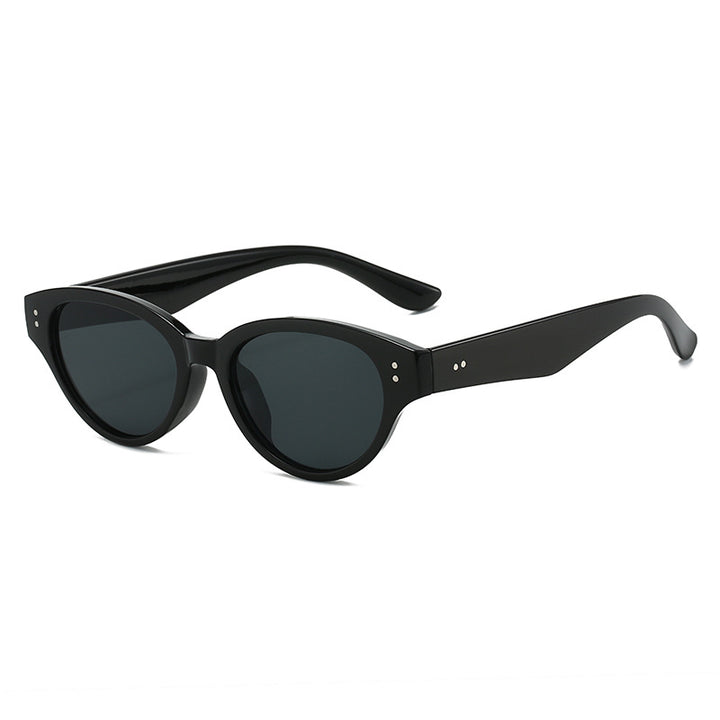 Dame Cat-Eye solbriller med retro-inspirert rammestruktur Luvikno
