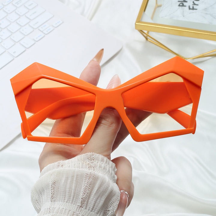 Dame geometrisk designerbrille Luvikno