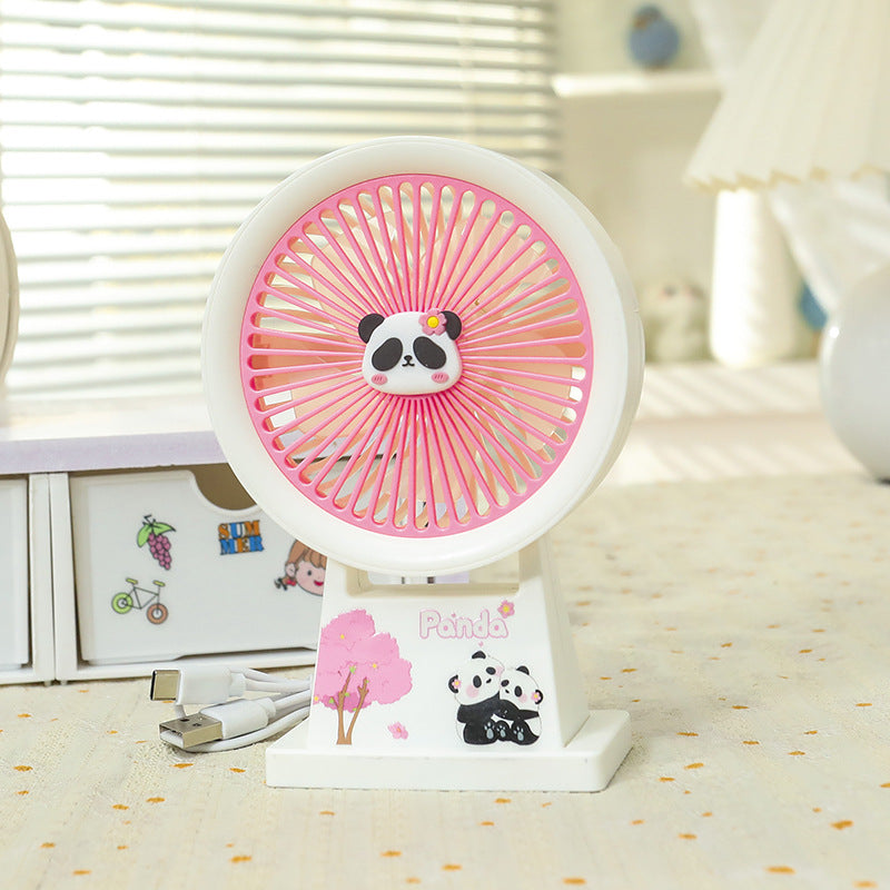 Dame Bærbar Minivifte med søtt Panda-design Luvikno