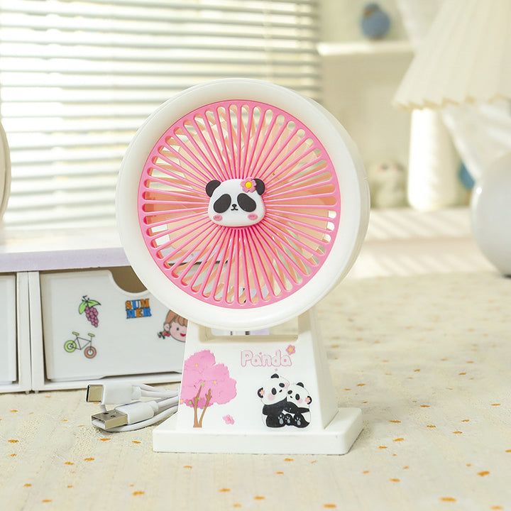 Dame Bærbar Minivifte med søtt Panda-design Luvikno