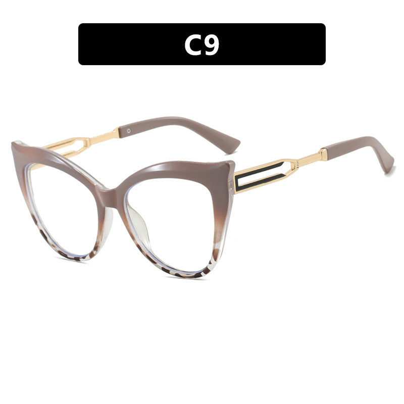 Dame cat-eye briller med elegant metallramme Luvikno