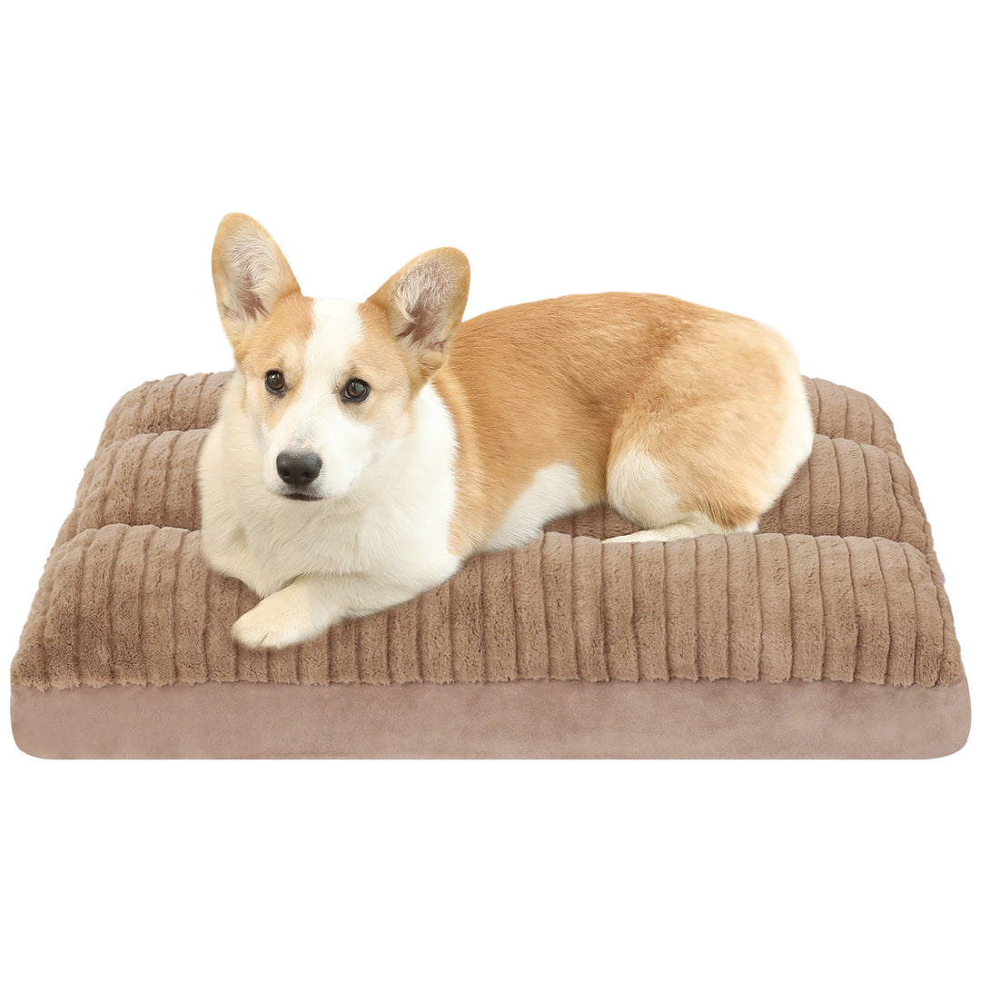 Unisex ortopedisk premium hundepute med kosetopp Luvikno