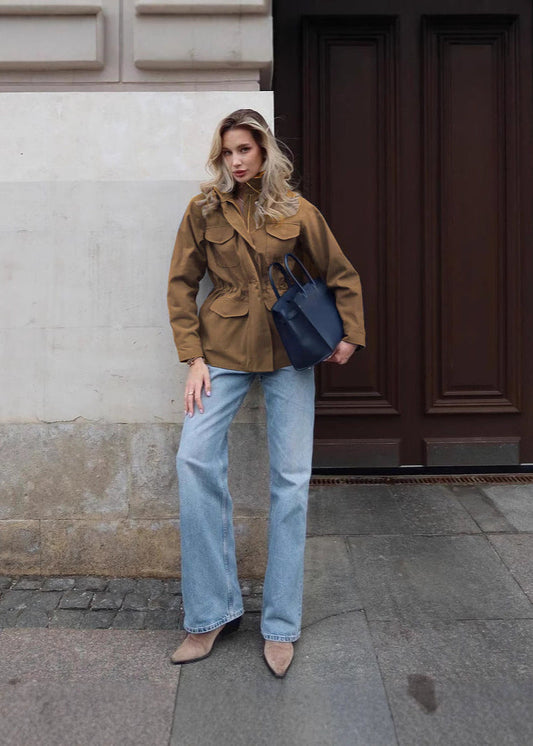 Luvik | Chic - Korkeakauluksinen Cargo-takki