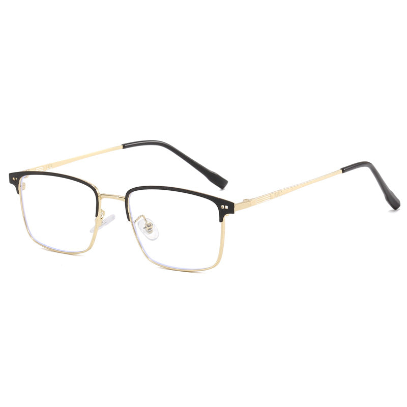 Dame elegant firkantet briller med fin metallramme Luvikno