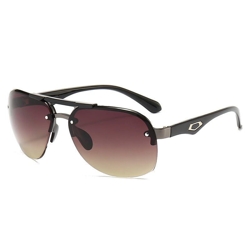 Herre sporty solbrille med moderne ramme Luvikno