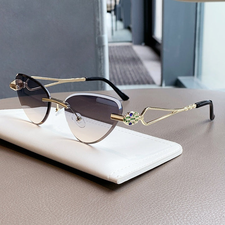 Damer Cat-Eye Brille Luvikno