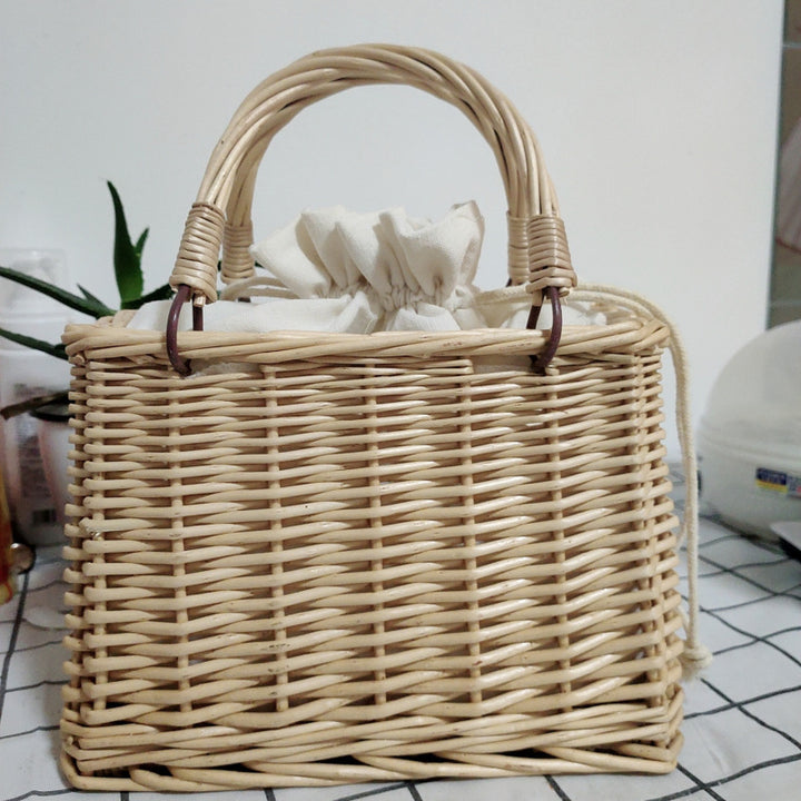 Dame håndveske med perlekjede Luvikno