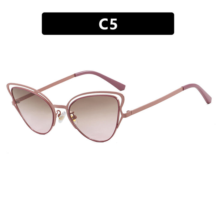 Dame Cat-Eye Briller med edelt metallramme og komfortabel passform Luvikno