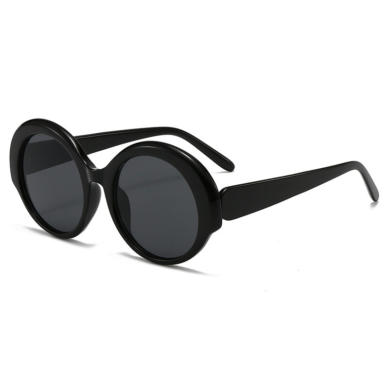 Dame moderne runde designer-solbriller Luvikno