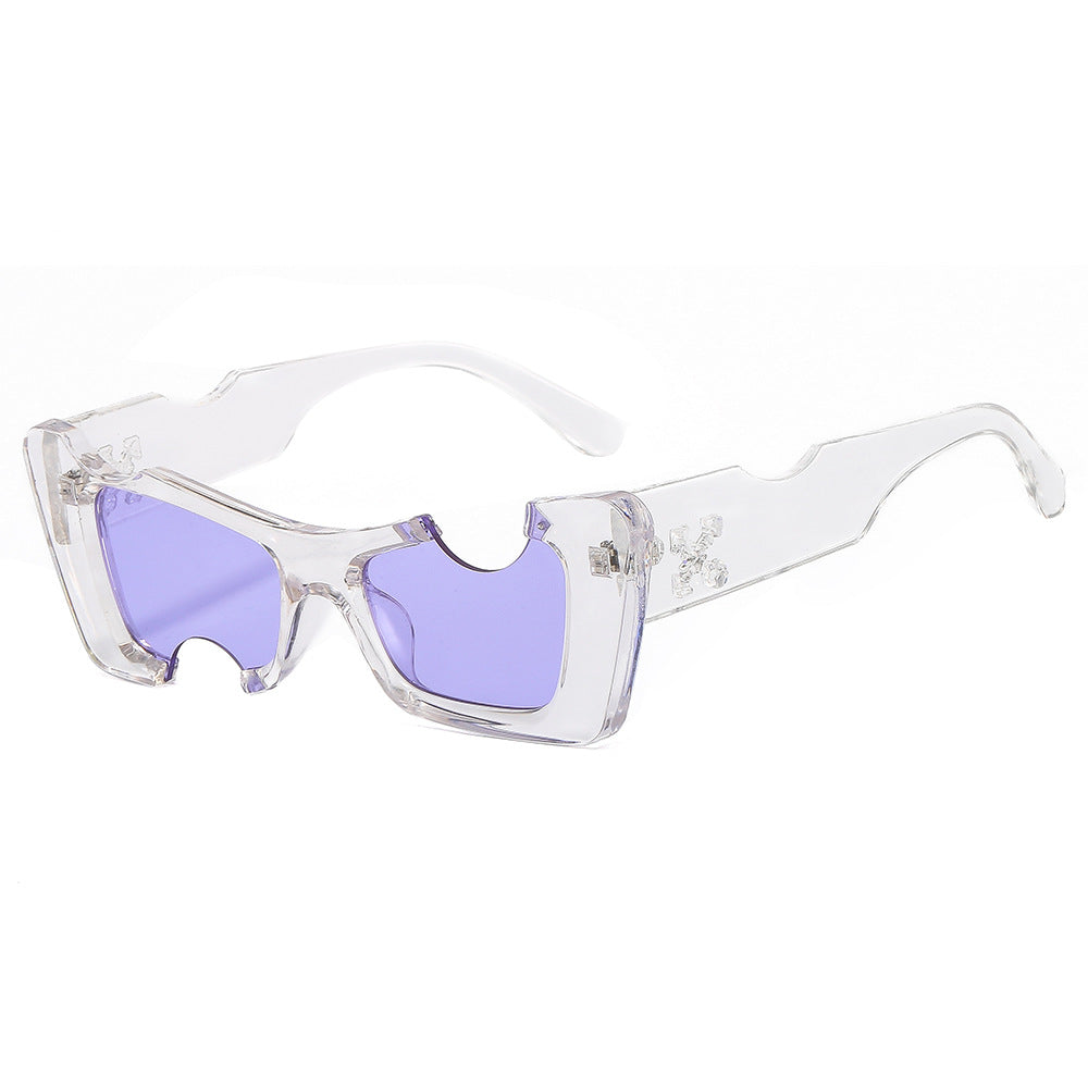 Dame futuristisk designer solbrille Luvikno