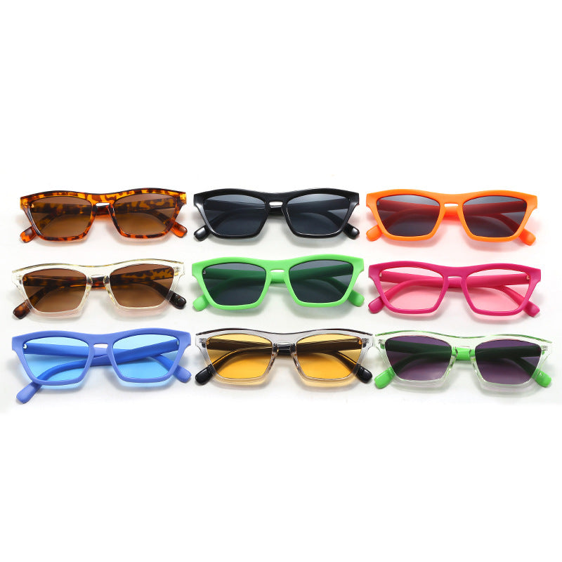 Dame chic solbriller i trendy geometrisk design Luvikno