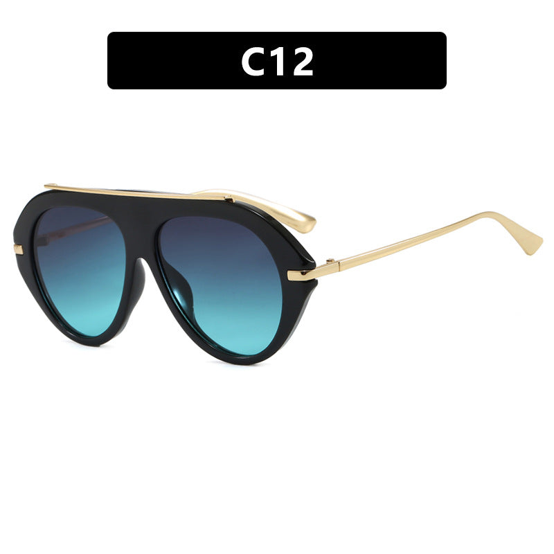 Dame solbrille i elegant heksagon-design Luvikno