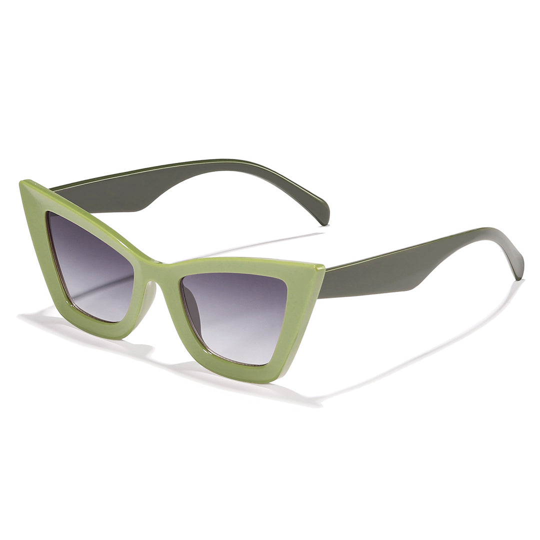 Dame Cat-Eye solbriller med moderne ramme og UV-beskyttelse Luvikno