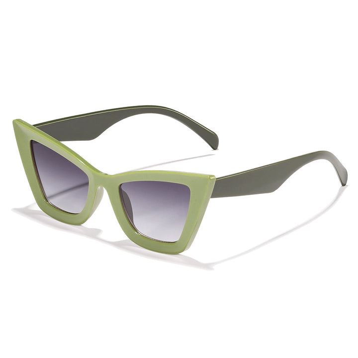 Dame Cat-Eye solbriller med moderne ramme og UV-beskyttelse Luvikno