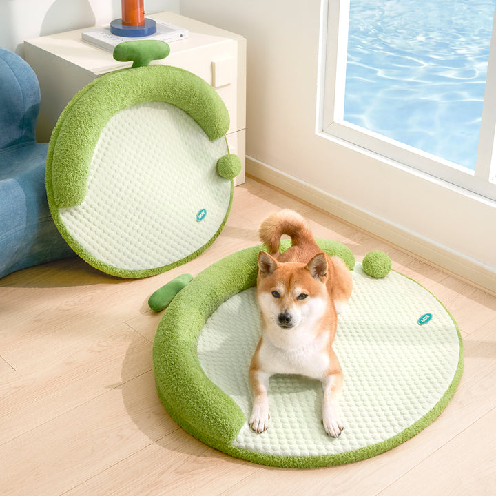 Unisex nan rund babykrabblematt med ergonomisk nakkepute og sklisikker bunn Luvikno