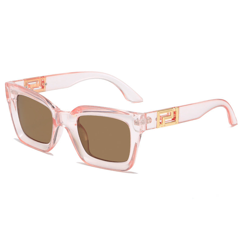 Dame kvadratisk solbrille med luksuriøs design Luvikno