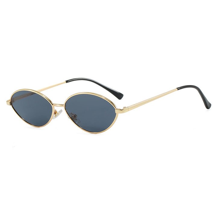 Dame moteriktig solbrille med ovalt design og polariserte linser Luvikno