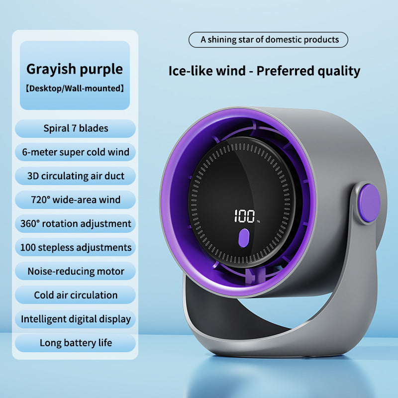 Unisex Digital Air Circulator Vifte Luvikno