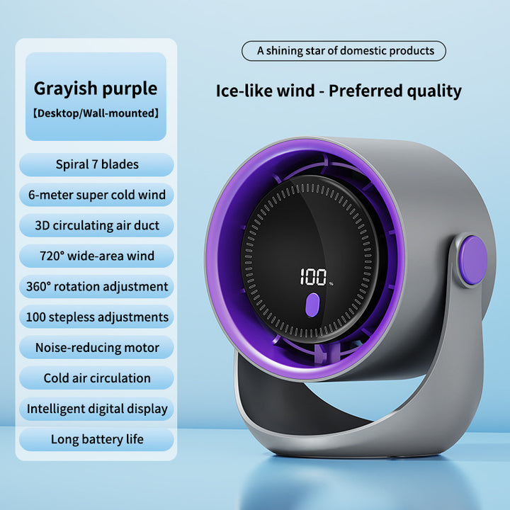 Unisex Digital Air Circulator Vifte Luvikno
