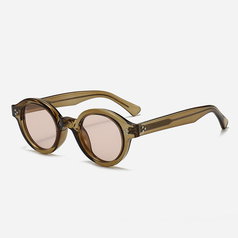 Damer Modisk Rund-solbrille med stilige detaljer Luvikno