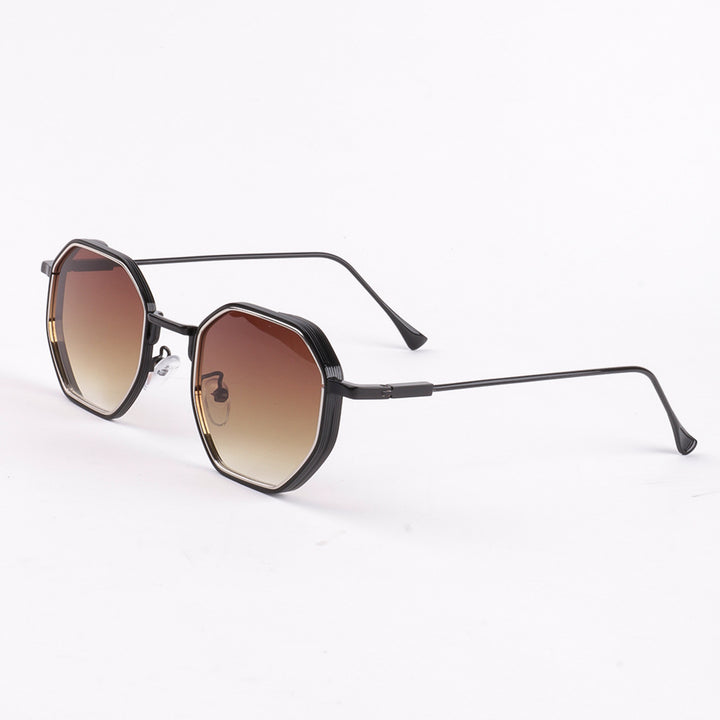 Dame solbrille i moderne, åttekantede design med UV-beskyttelse Luvikno