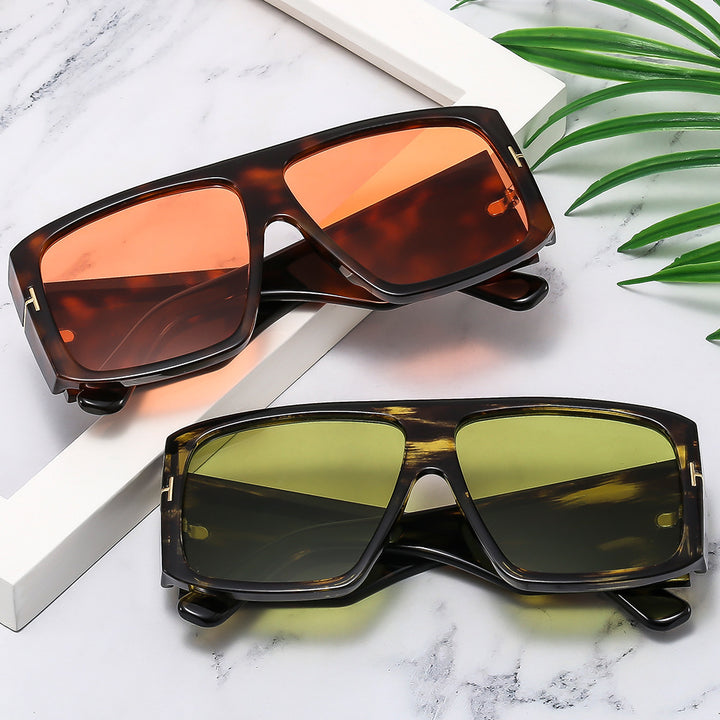Dame oversized solbriller med moderne design og UV-beskyttelse Luvikno