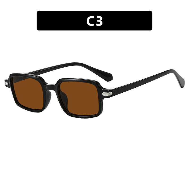 Dame kvadratisk solbrille med beskyttende UV-filter og robust ramme Luvikno