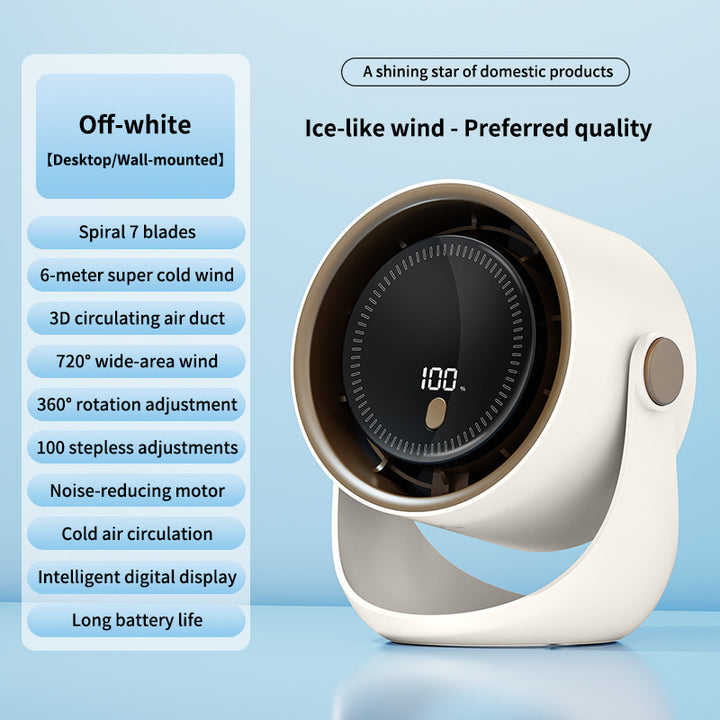 Unisex Digital Air Circulator Vifte Luvikno