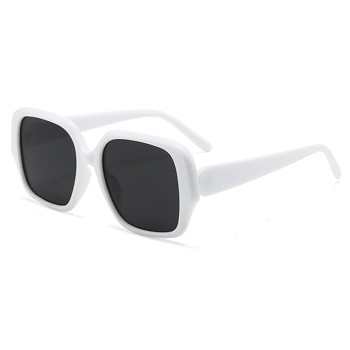 Dame moterisk kvadratisk solbrille med bred ramme Luvikno