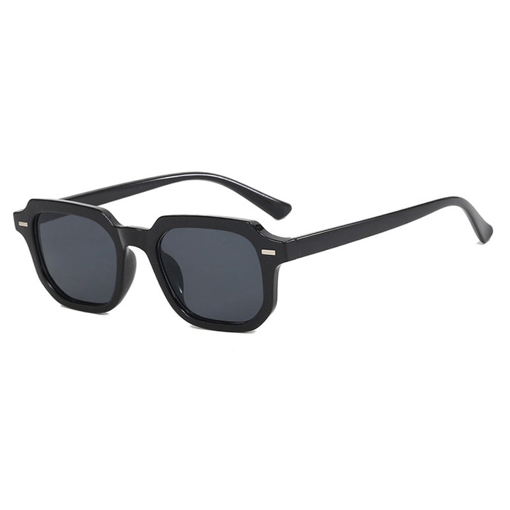 Dame kvadratisk solbrille med stilfull rammestruktur og UV-beskyttelse Luvikno