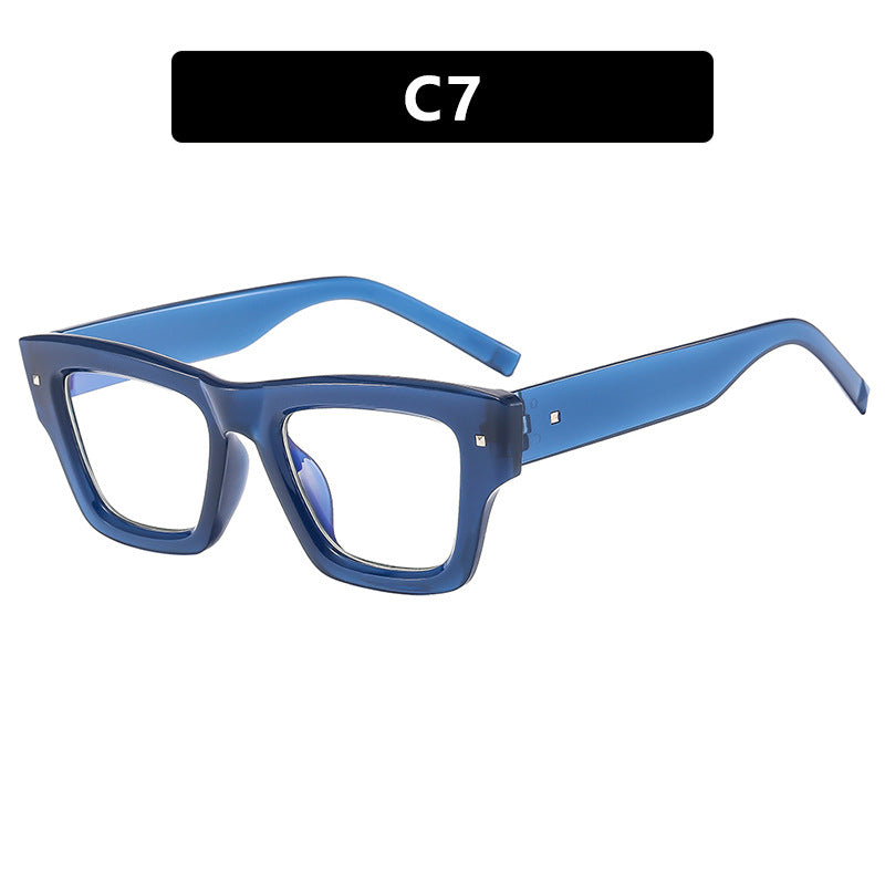 Dame trendy solbrille med firkantet ramme og UV-beskyttelse Luvikno