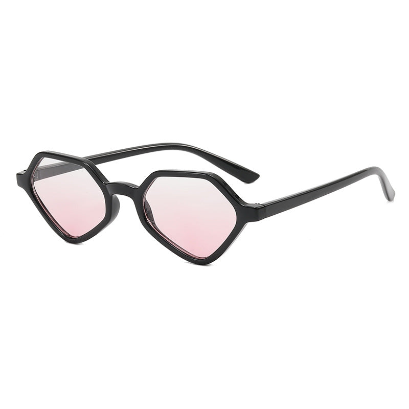 Dame Geometrisk Design-solbrille med speilte glass Luvikno