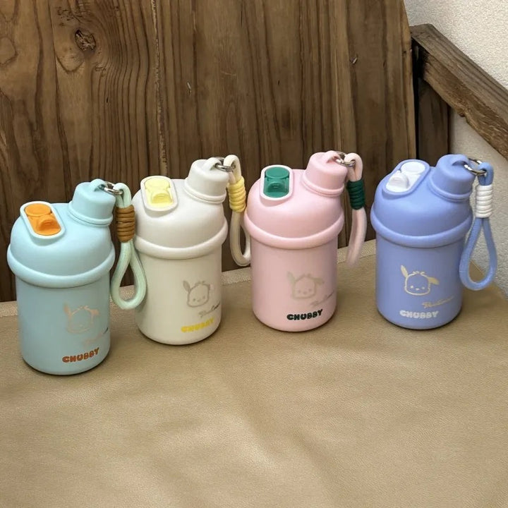 Damen Isoliertrinkflasche mit innovativem Verschlusssystem und süßem Tierdesign Luvikno