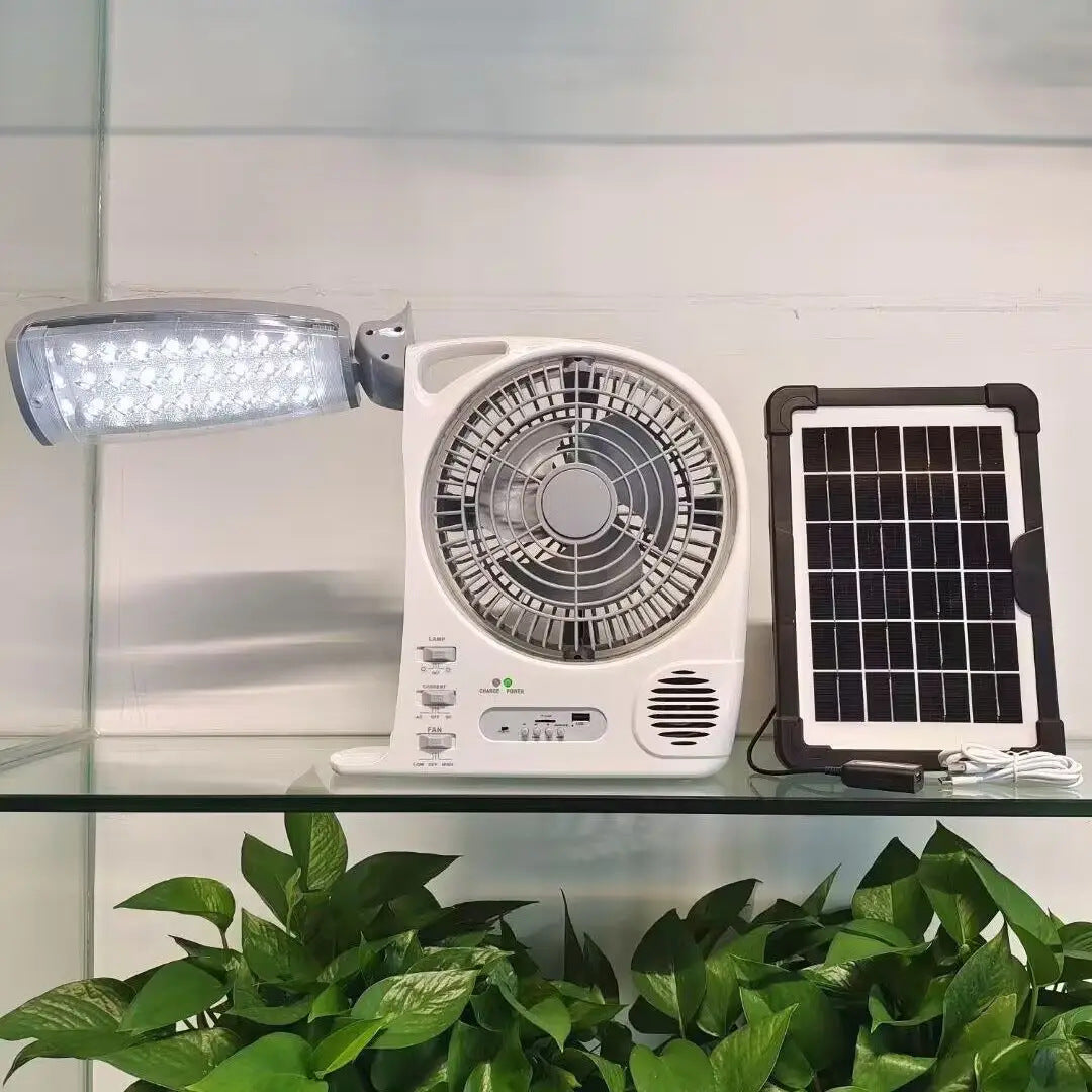Kvinne Multifunksjonell Solfanger med Integrert LED-belysning Skanto