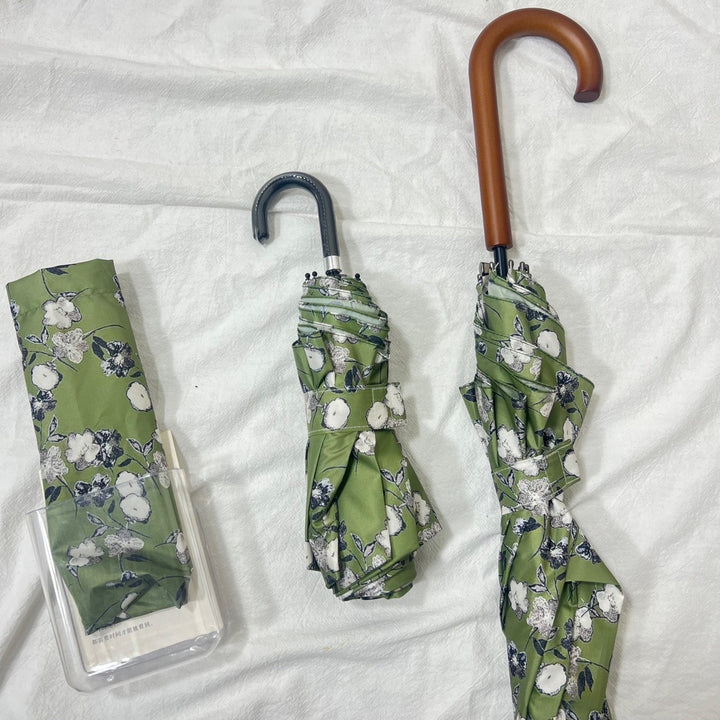 Dame Faltparaply med stilfullt blomsterdesign Luvikno