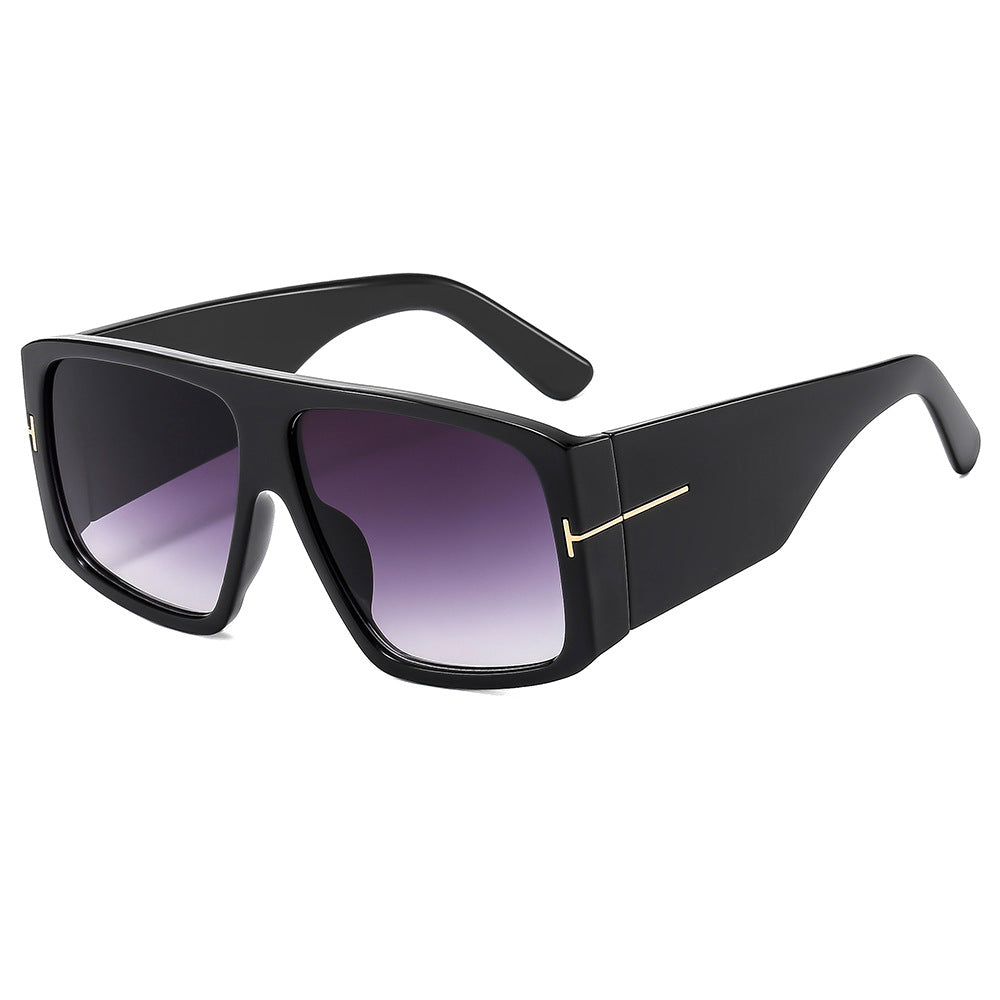 Dame oversized solbriller med moderne design og UV-beskyttelse Luvikno